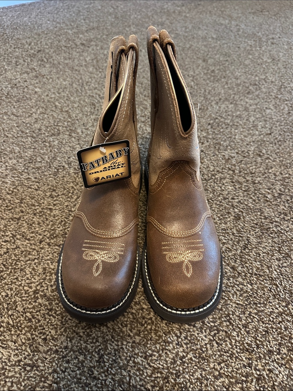 Ariat women’s heritage dapper brown Fatbaby size 9 C Wide New